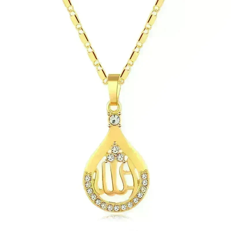 Creative Middle East Drop-shaped Copper Necklace for Wpmen - EX-STOCK CANADA