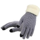 Winter knitted Woolen gloves Unisex thermal gloves faux fur gloves - EX-STOCK Canada