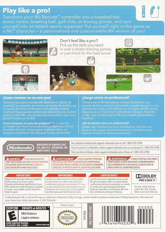 Wii Sports [Sélections Nintendo] 