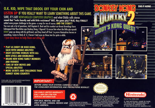 Donkey Kong Country 2 - Diddy's Kong Quest 