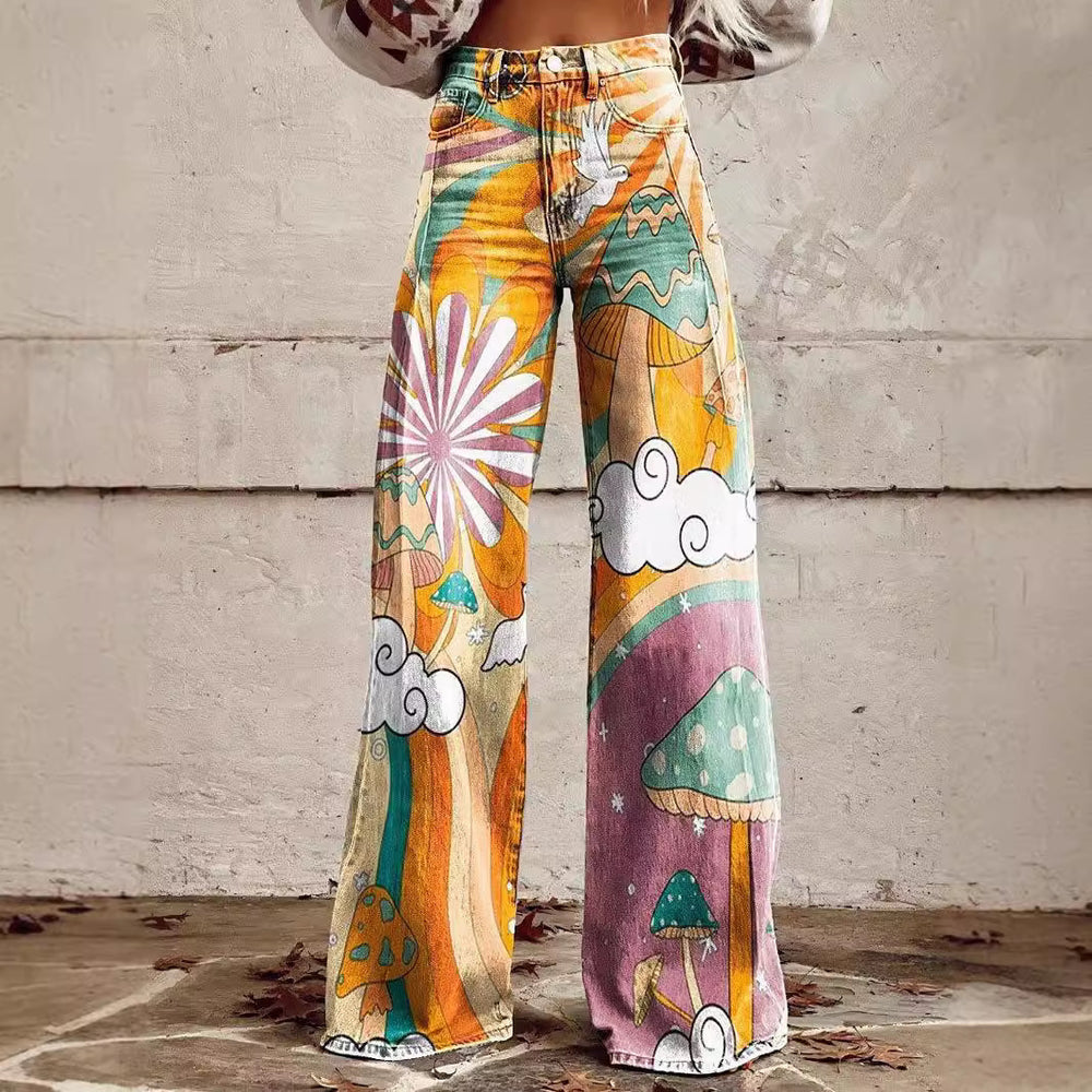 Nouveau Pantalon Décontracté en Jean avec Simulation de Haut-Parleur Thermique 3D Tous-compatibles 