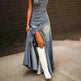 Ins Women's Summer Vintage Denim Large Swing Dress Denim Dress outfit - EX-STOCK CANADA