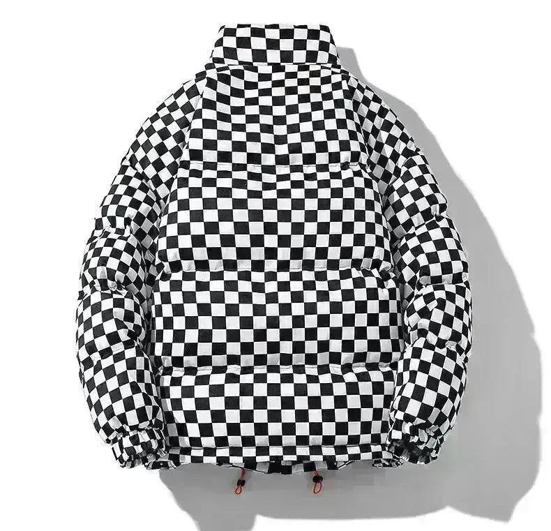 New Fall Winter Checkered Cotton padded Down Puffer Jacket men - EX-STOCK CANADA