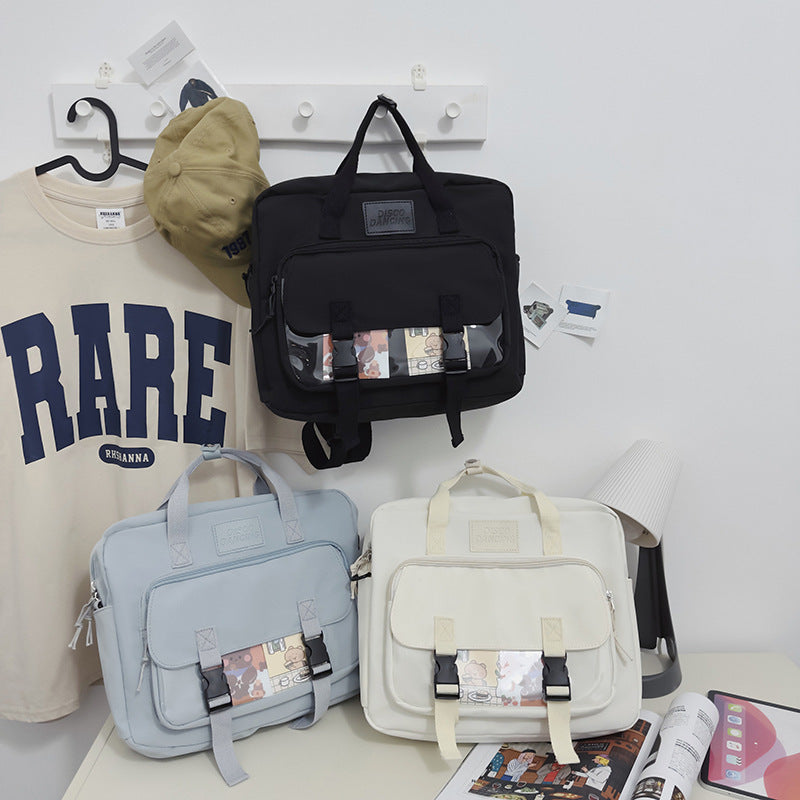 Soft Girl Cute Cartoon Teenage College Student Lightweight Tote Backpack EX-STOCK