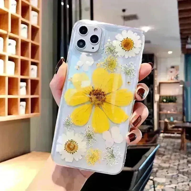Cute Transparent Flower Silicone phone case for women - EX-STOCK CANADA