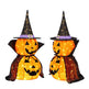 2Packs 3FT Halloween Collapsible Lighted Pumpkin Decoration, 176 LED Pop-Up Pumpkin Lamp With Cape, Plug In Halloween Jack-O-Lantern With Metal Stand For Indoor Outdoor Garden Patio Party Decor - EX-STOCK Canada