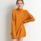 Oversize Knitted Mini turtleneck sweater dress Tunic sweater - EX-STOCK Canada