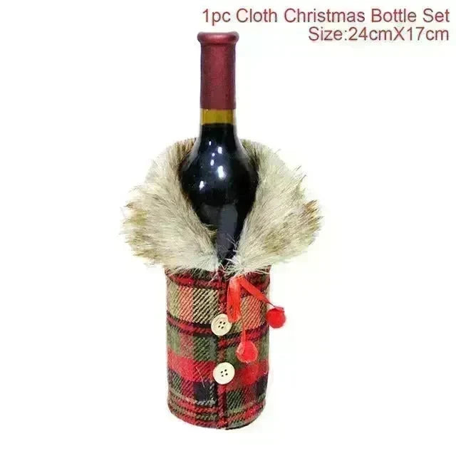 Christmas Decorations Christmas Wine Bottle Socks - EX-STOCK CANADA