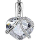 Crystal Heart Pendant - EX-STOCK Canada