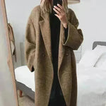 Buy Fall Winter long wool trench coat for women Cashmere trench coat - EX-STOCK CANADA