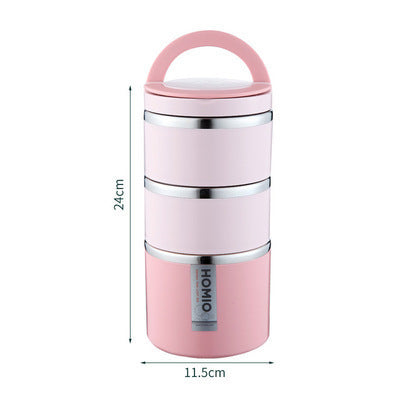 Commuters Students With Lid Portable Stainless Steel Insulation Lunch Box EX-STOCK