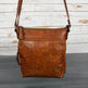 MET Flower Embossed Leather Crossbody Bag 