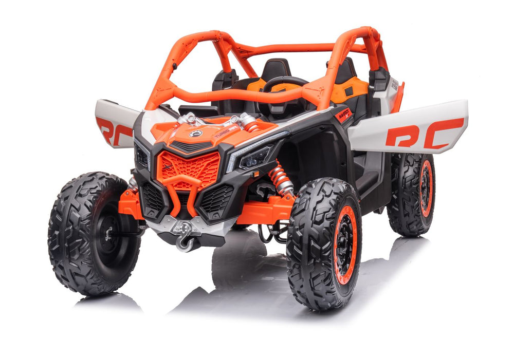 2026 2X24V CAN AM MAVERICK 4X4 2 Seater DELUXE Kids Ride On Car with Remote Control 