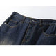 American-style Retro Washed Split Design Denim Shorts For Men Jeans - EX-STOCK Canada