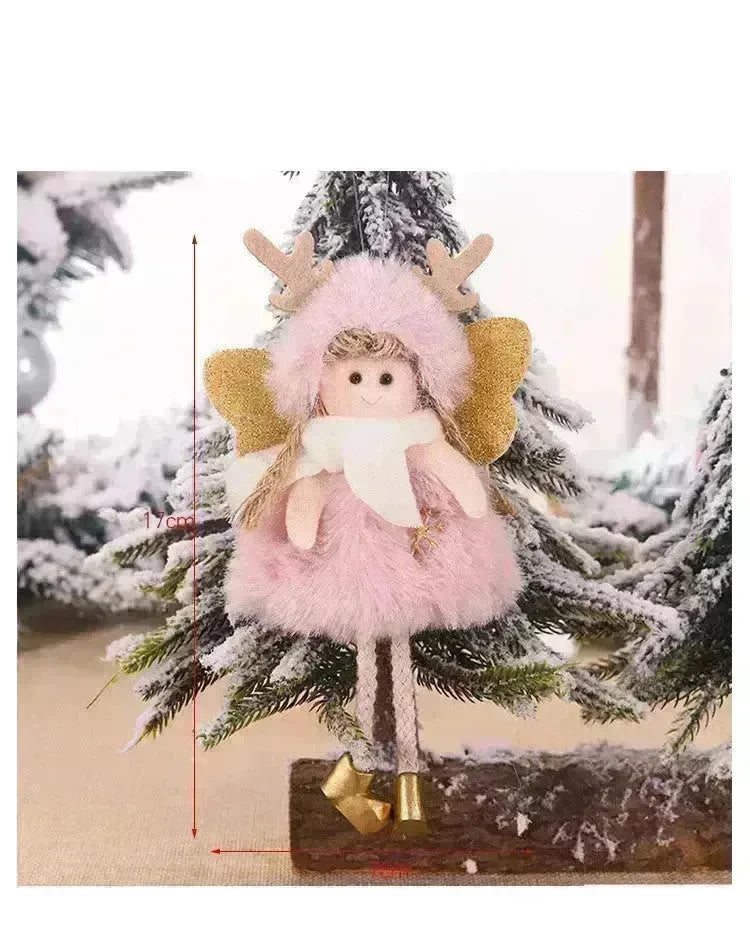 Christmas Cute Fabric Antler Plush Girl Decoration Ornaments - EX-STOCK CANADA