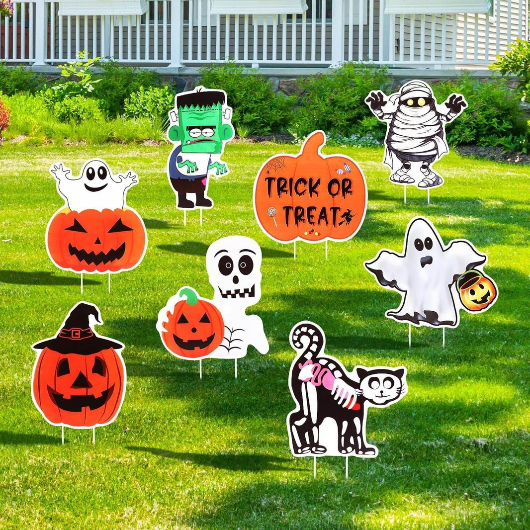 METBOU Halloween Decoration Outdoor Set Of 8 Halloween Decoration Patio Ornaments-Selling On Amazon Is Prohibited - EX-STOCK Canada