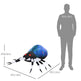 5Ft Long Halloween Giant Scary Spider LED Lighted Airblown Inflatable Lawn Decoration Holiday Season Garden Decor EX-STOCK Canada 