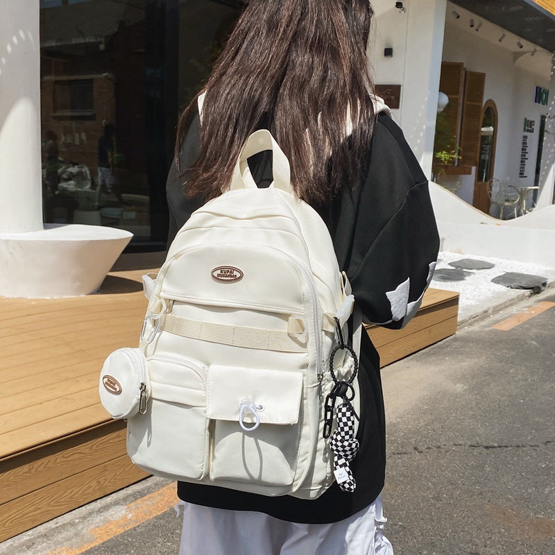 High School And College Student College Style Computer Bag Couple Backpack EX-STOCK