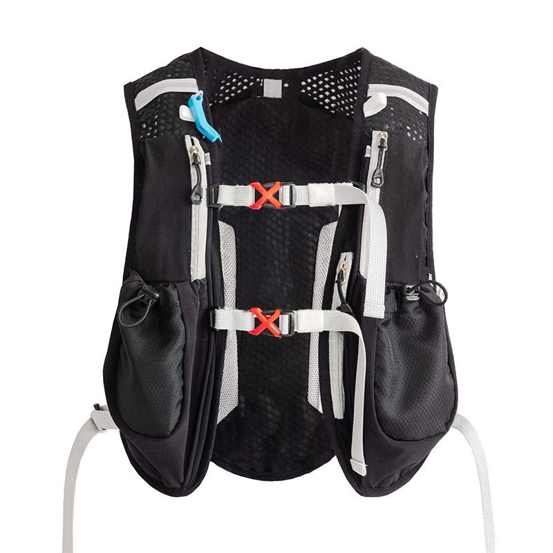 5L Hydration Running Vest Backpack - Lightweight Reflective Trail Hiking Pack, Black 3