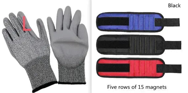 Fifteen-Compartment Powerful Magnetic Wristband - EX-STOCK CANADA
