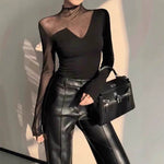 Fashion Chic Slim fit High neck bodycon top for women - EX-STOCK Canada