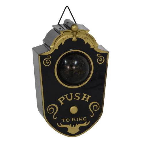 HOMCOM 7.1 Halloween Decoration, Animatronic Doorbell With Simulation Light-up Eyeball, Sound And Motion Activated Animated Prop W Piercing Doorbell Sound - EX-STOCK Canada