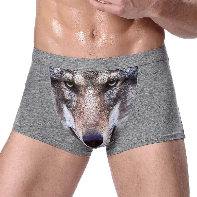 Creative Cartoon Animal Printed Boxer Briefs with pouch underwear men - EX-STOCK Canada