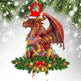 Dinosaur Dragon Egg Christmas Decorations Pendant Acrylic - EX-STOCK CANADA