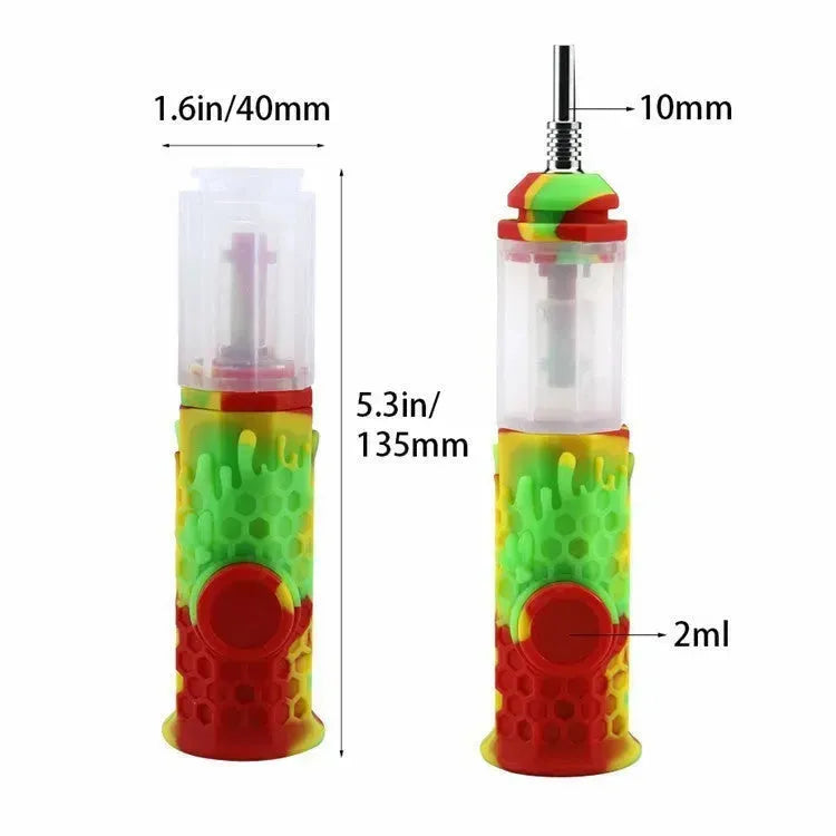 European And American Octagon Silicone Hookah - EX-STOCK CANADA
