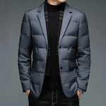 Winter Men's Suit Detachable Scarf Collar Casual Down Jacket - EX-STOCK Canada