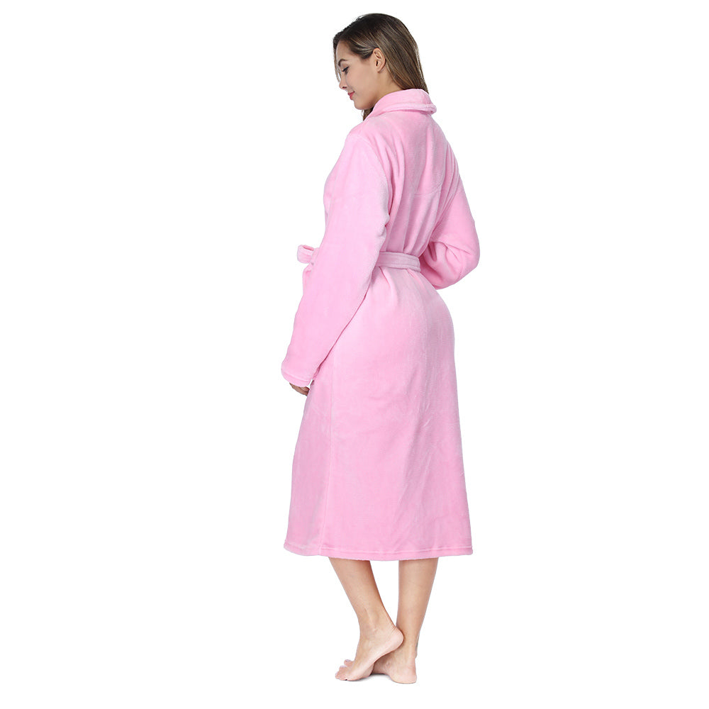 Peignoir pour femmes RONGTAI, robe longue en molleton chaud et doux, chemise de nuit en molleton pour damesEX-STOCK Canada 