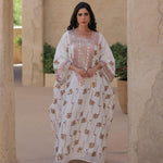 Loose Long Muslim Dress Kaftan With Headscarf - EX-STOCK Canada