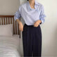 Professional Office Business Long sleeve cotton work shirt for women - EX-STOCK Canada