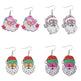 Funny Santa Claus Earrings Christmas Pendant Earrings Gift - EX-STOCK CANADA