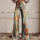 Plus-size Womens Casual Pants Lightweight Denim-look 