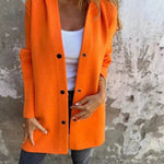 Fall Casual Single Breasted Hooded Cashmere Cardigan Jacket for women - EX-STOCK Canada