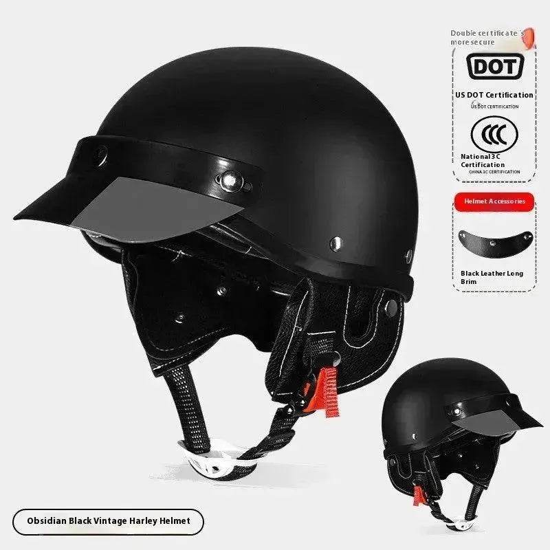 3C Certified Electric Sports Motorcycle Bike Retro Helmet Men And Women - EX-STOCK Canada