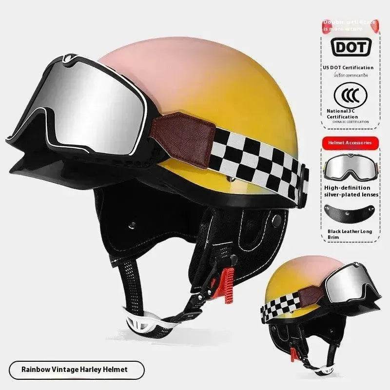 3C Certified Electric Sports Motorcycle Bike Retro Helmet Men And Women - EX-STOCK Canada