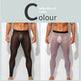 Men's Ultra thin Ice Silk Long John Skinny Flesh Nude Reflective Slim Leggings - EX-STOCK Canada