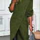 Front Split Winter Sweater Mini Tunic Dress - EX-STOCK CANADA