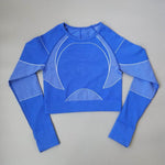 Women Tight Long Sleeve Fitness Workout Yoga Running Gym Crop top - EX-STOCK Canada