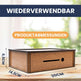Wooden Coin Bank with Denomination Slots – Piggy Bank (Small & Large)