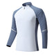 Mock Neck Half Zip Workout top for Men Long Sleeve exercise top - EX-STOCK Canada