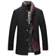 Medium Length Slim Fit And Versatile Stand Collar Men's Coat - EX-STOCK Canada
