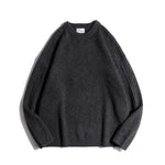 Women's Oversized Crewneck Sweater – Brown & Dark Grey, M–XXL 5