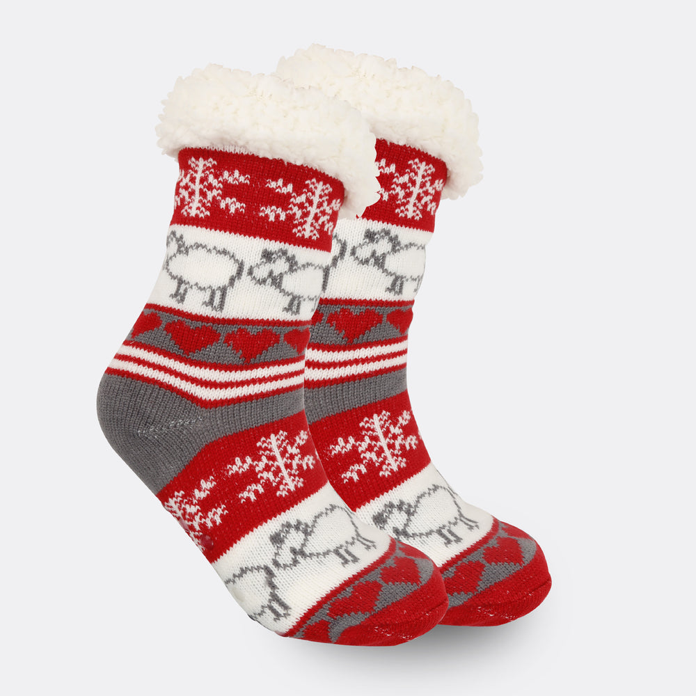 Christmas Women's Thickened Fleece-lined Room Socks EX-STOCK Canada 