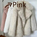 Classy Fashionable Winter Plain Huge Faux Fur Coat for Ladies - EX-STOCK Canada