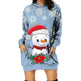 Women's Long-sleeved Christmas Hoodie Sweatshirt Dress Winter - EX-STOCK Canada