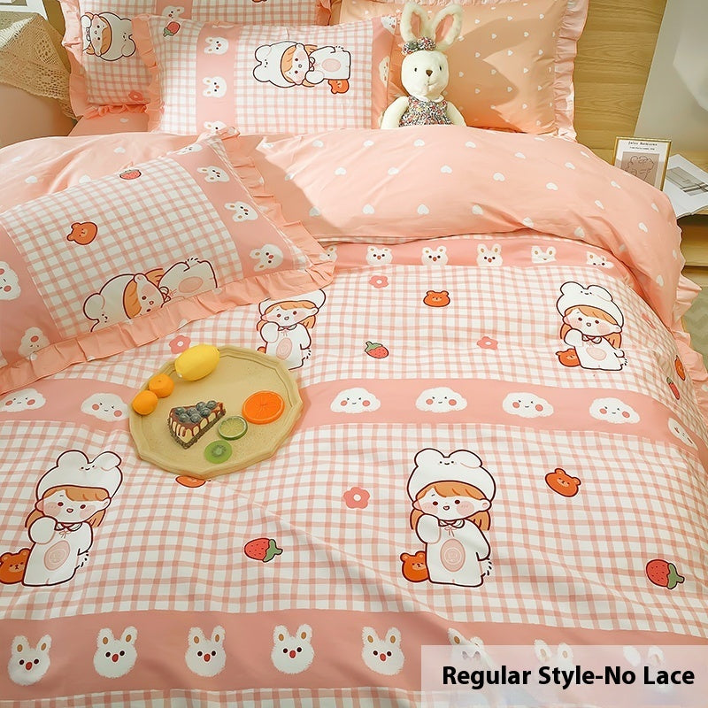 Four Piece Duvet Set Girl's Heart Ins Style EX-STOCK Canada 