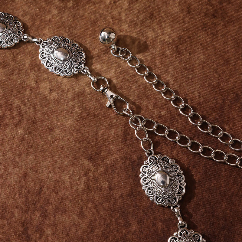 Women's Fashion Retro Carving Metallic Belt EX-STOCK